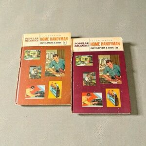 Vintage 1961 Popular Mechanics Illustrated Home Handyman Encyclopedia & Guides